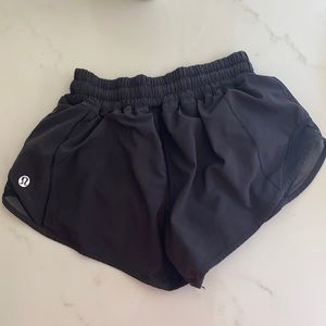 Black Lululemon hotty hot shorts